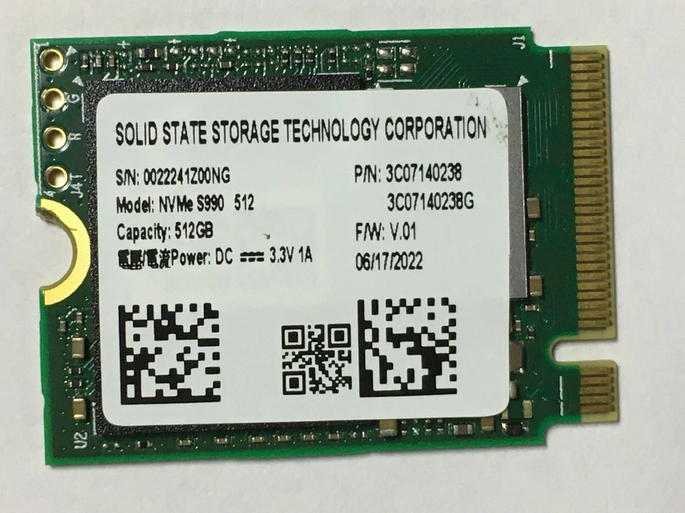 Lite-On S990 512 GB M.2 2230 SSD NVMe PCIe 3 X 4 para Microsoft Surface Pro X Pro Foto 4 de 4