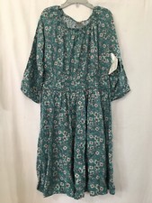 NWT Oshkosh Floral Dress Girls Size 10,12 green