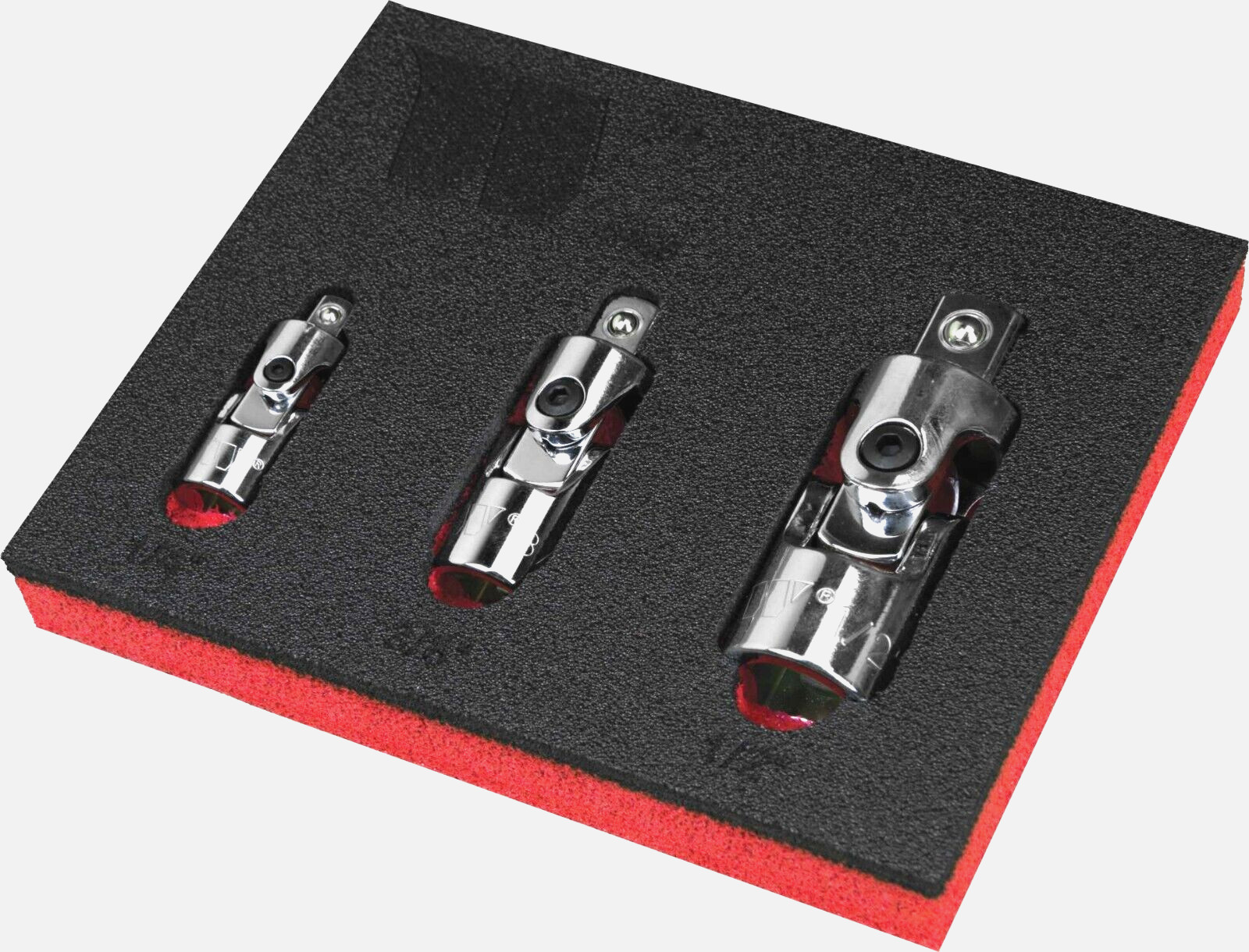 Welzh Werkzeug Universal Joint Socket Set With Spring Function 1/4"" 3/8"" 1/2""Dr