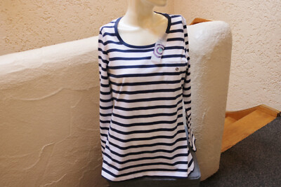 #Langarmshirt, Gr. 38, #AJC, #gestreift, #blau-weiß, #leicht