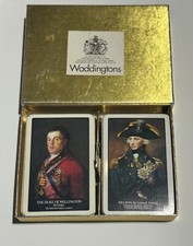 Vintage Waddingtons Playing Cards Nelson & The Duke of Wellington 2 Decks