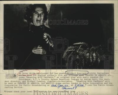 Press Photo Richard Kneeland in a scene from Feasting with Panthers, on PBS.
