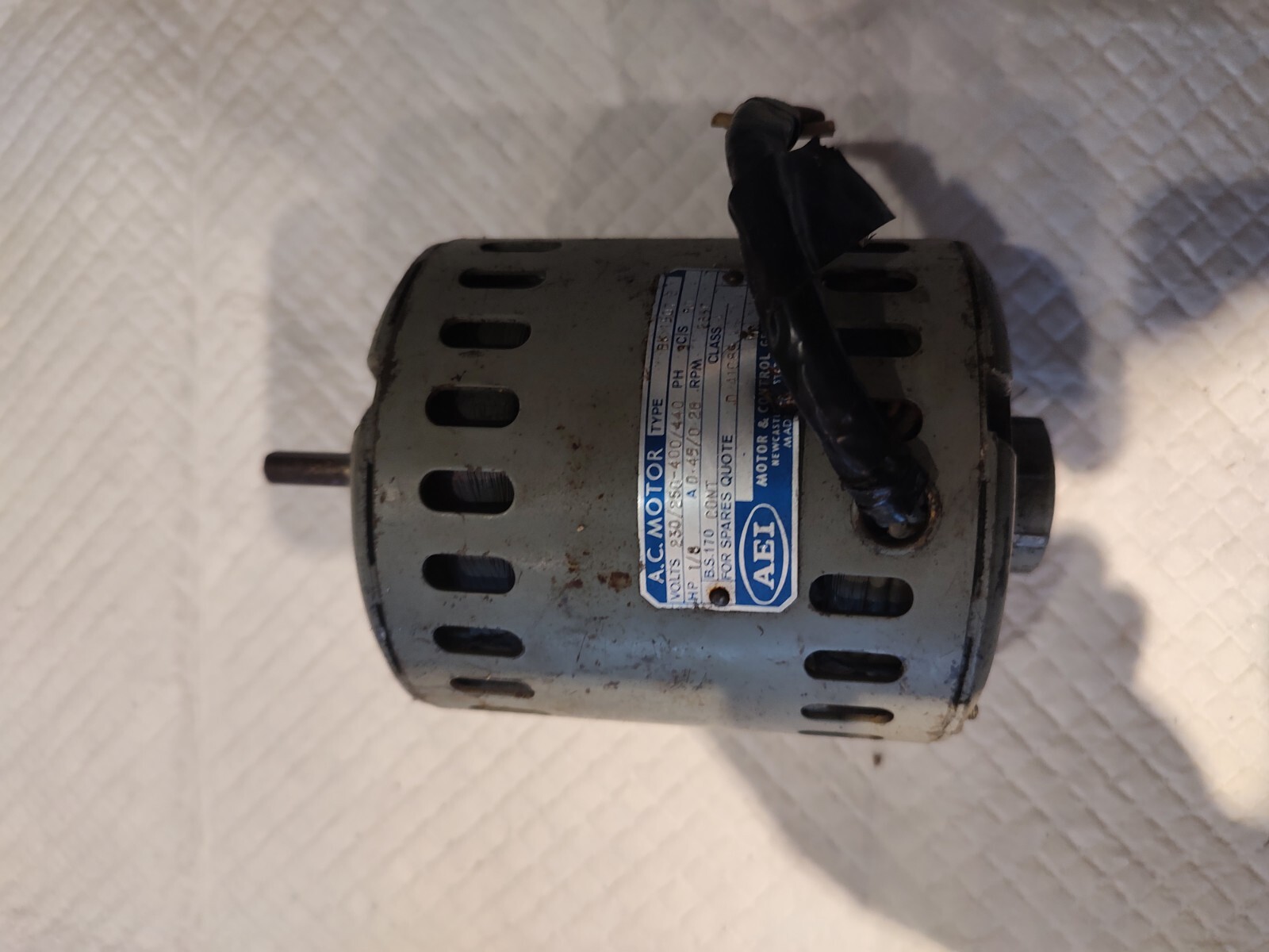 Electric Motor 1/8 Horsepower AEI AC Motor | eBay UK