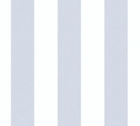 Kinder Tapete Vlies Blockstreifen Blau-Grau Weiß As Creation 38148-3 (4,49€/1Qm)