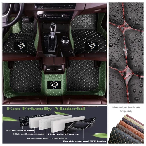 For Dodge All Series Car Floor Mats Luxury Custom Auto Liner Carpets Waterproof - Imagen 36 de 42