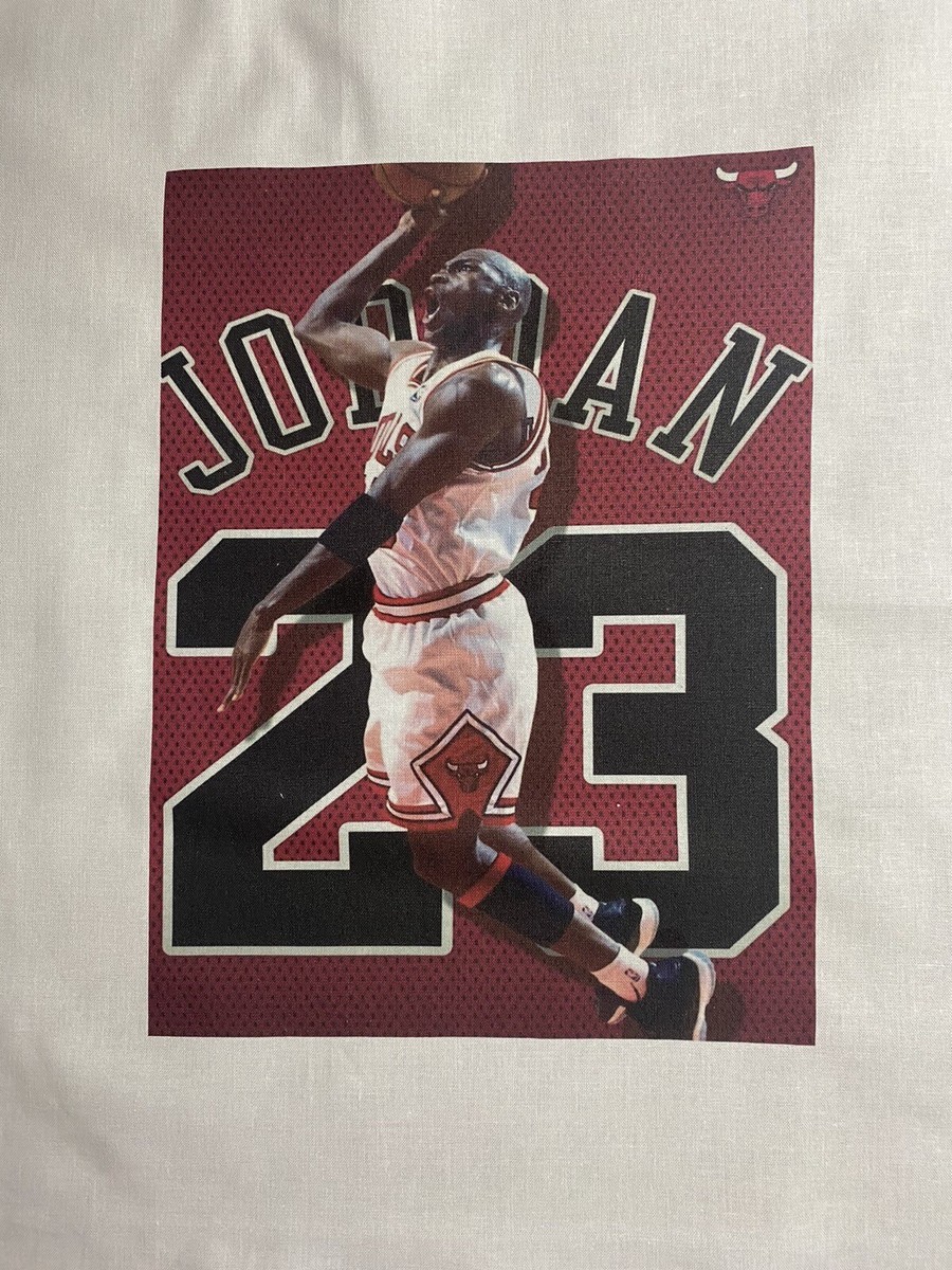 1 Michael Jordan Quilt Block Chicago BULLS BASKETBALL SEW