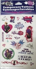 2010 Sandylion Young Justin Bieber Temporary Tattoos VHTF NIP