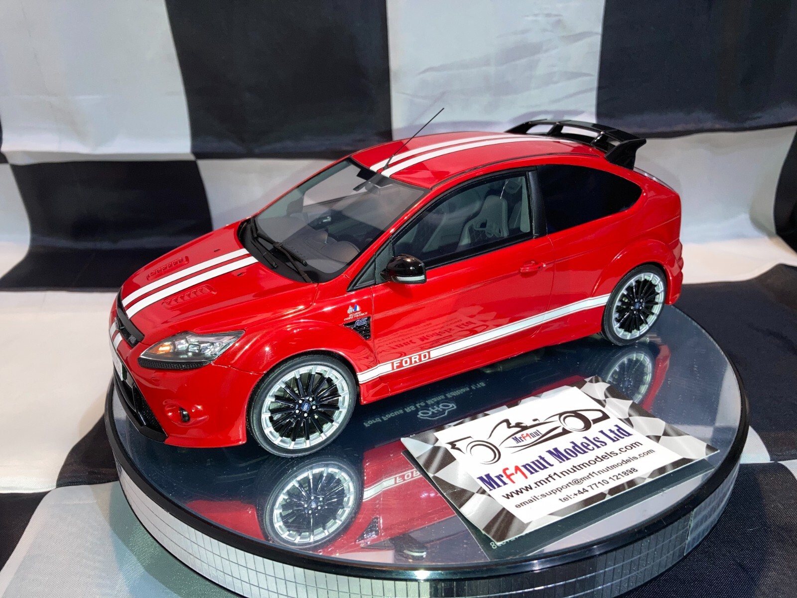 1:18 Otto Models OTT1007 Ford Focus MK2 RS Le Mans Red2010