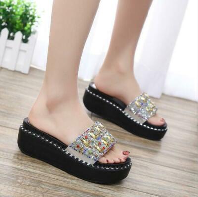 platform heels slippers