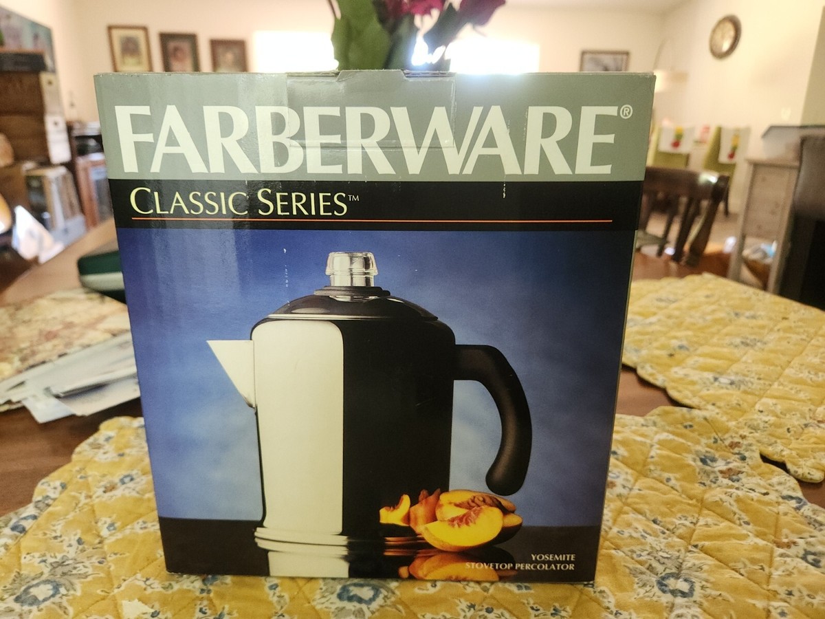 Farberware Classic Series Yosemite 8-Cup Stovetop Percolator Stainless  Steel