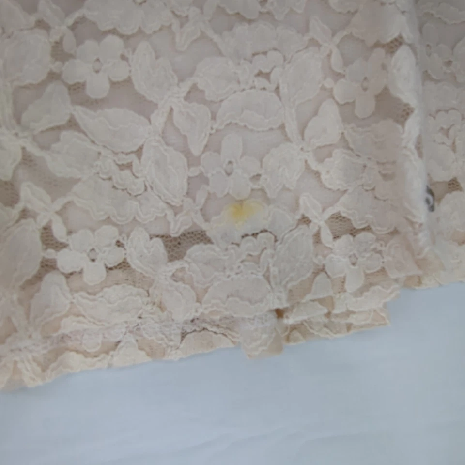 Holister Sz Small Tulle Lace Skirt Lined Elastic Waist Pull On - Image 3 of 4