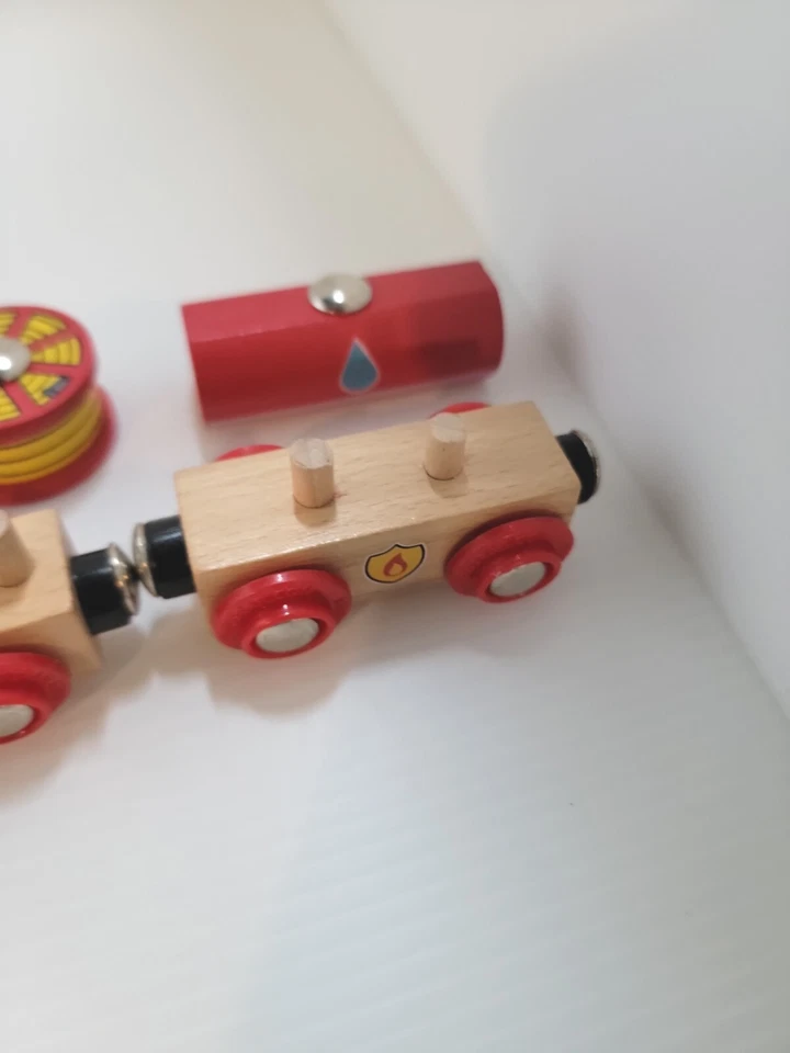 Lote de vagones de tren Bigjigs (3) Foto 4 de 4