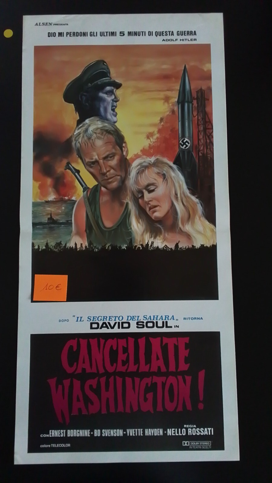 Locandina originale film Cancellate Washington! (1990) - Regia di Nello Rossati