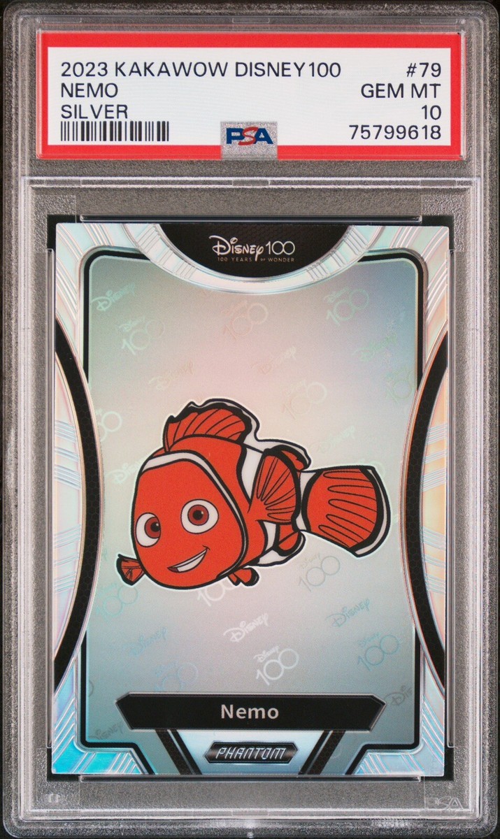 2023 Kakawow Disney 100 Phantom Silver NEMO 🐟🐠🐡🐋🦈 #79 PSA 10