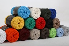 Wollbiene Makramee Garn 5mm I 70m I  - Baumwollgarn Mischgarn Mischgarn Knüpfen