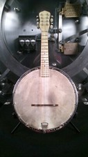 Harmony Banjo Mandolin 1930s w/ Original Chipboard Case