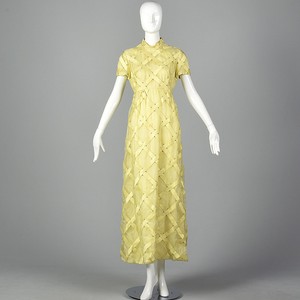 yellow 70s dress