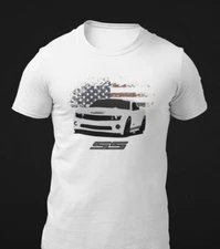 USA Chevy Camaro SS American Flag T-Shirt