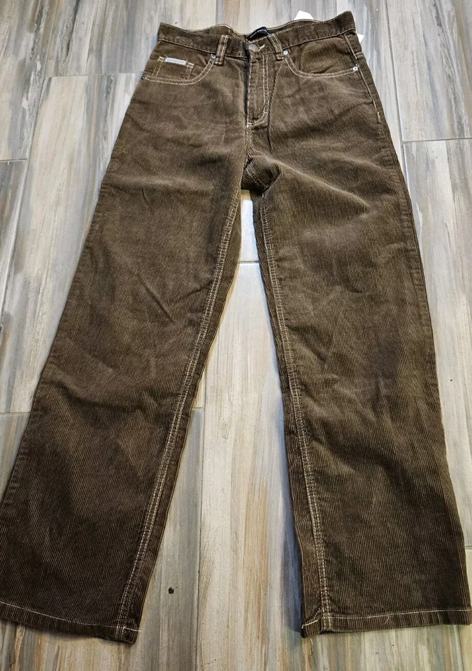 Niñas Marrón Corderoy Calvin Klein Vaqueros/Talla 12, Algodón, Nuevo Con Etiquetas Foto 2 de 4