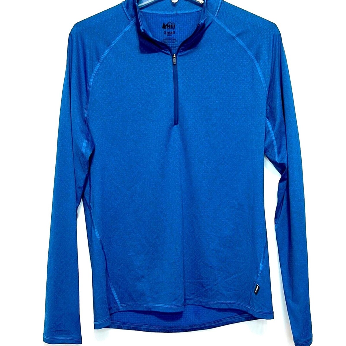 REI Men's 1/4 Zip Blue Pullover Size Small Hiking Outdoors