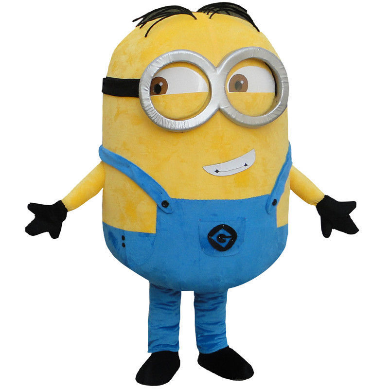 Adult Size Minions Despicable Me Mascot Costume Halloween Cosplay Character