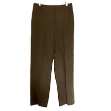 VTG 90s Rafaela Women  s Brown Linen Trousers Size 10 Lined NWT