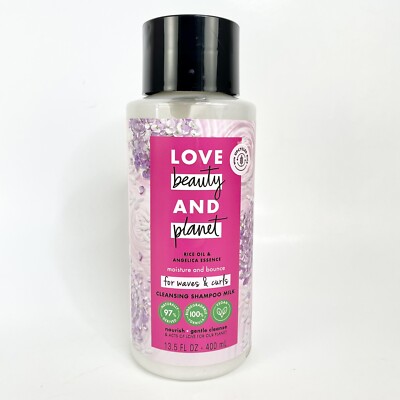 Love Beauty & Planet Rice Oil & Angelica Essence Cleansing Shampoo Milk 13.5 Oz
