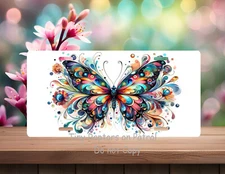 Butterfly aluminum license plate, CHOICE, vanity plate, FREE shipping