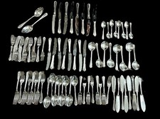 Silver Plate Regent Plate Cutlery Louis XVI 8 Place Settings + 2 Serving Spns