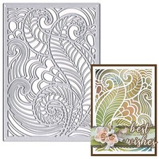 Spring Leaves Metal Cutting Dies for Card Making, Flower Leaves Background Di...