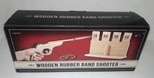 Wooden Rubber Band Shooter W/ Target Gift Set