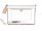 Tory Burch Blake Clear Vinyl Swingpack Crossbody Messenger Bag Purse 165834