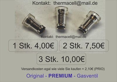 PREMIUM Ventil z.B. für Thermacell Gas Kartuschen NEU*****Selbsteinbau