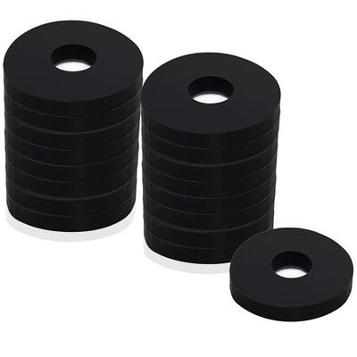 #ad #ad 100PCS Black Vinyl Washers 3 4 Inch Flat Gasket 2mm Spacer Shower Door Handle P. $14.23