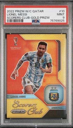 World Cup Lionel Messi 2022 Panini Prizm World Cup Lionel Messi #10 Gold