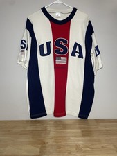 USA Washington DC Red White & Blue Jersey T-Shirt Print Men's Size XL!