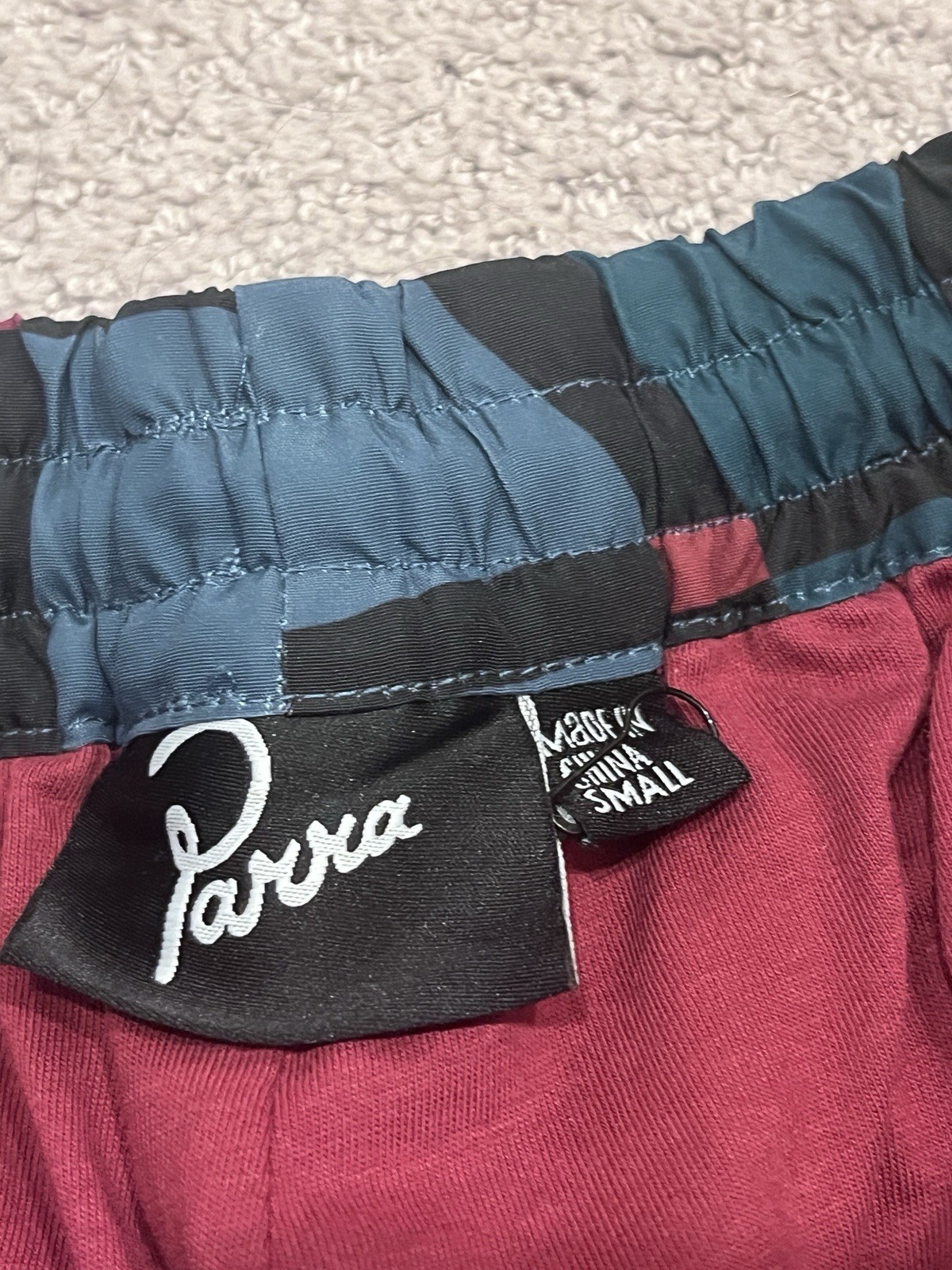 By Parra Squared Waves Pattern Track Pants Small - image 3