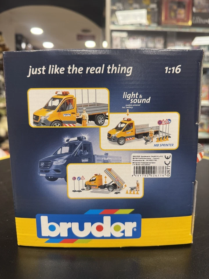 BRUDER 02677 - scala 1:16 - CAMION COMUNALE LAVORI STRADALI - NUOVO - SIGILLATO - Immagine 4 di 4
