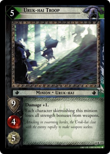 Uruk-hai Troop Moderately Played LOTR: Black Rider