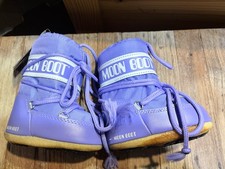 Original Moon Boot Child’s Size 19/22 Lilac Purple Snow Boots