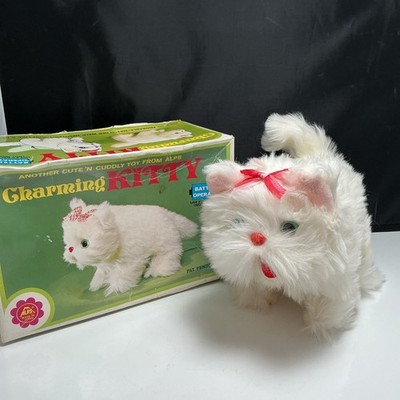 Original Vintage Alps Toys Charming Kitty Mint w/ Box Walking Talking Cat Tested