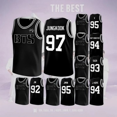 BTS KPOP Basketball Jersey Unisex Fan Shirt ARIRANG V, Jungkook, Suga - USA
