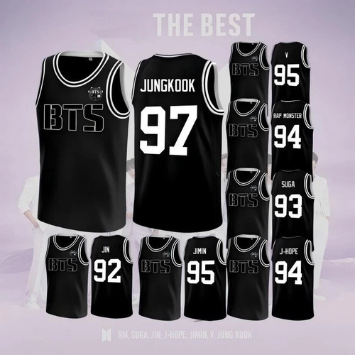 BTS KPOP Basketball Jersey Unisex Fan Shirt ARIRANG V, Jungkook, Suga - USA