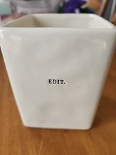 Rae Dunn Artisan Collection by Magenta Desktop Decor Pen/Pencil Holder EDIT