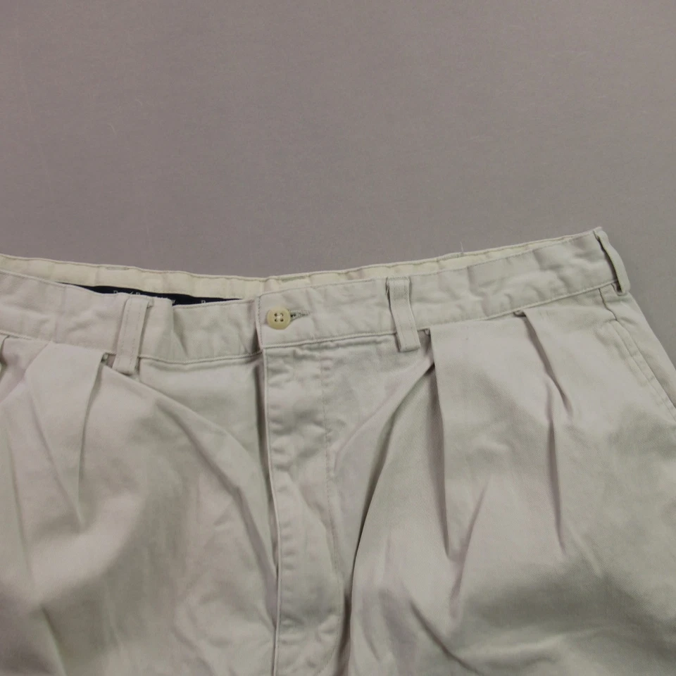 Polo Ralph Lauren Shorts Mens 38 Chino Outdoors Pockets Lightweight Ivory Casual - Image 2 of 4