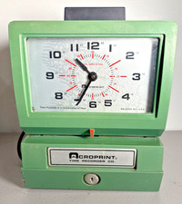 Acroprint Model 125RR4 Analog Manual Print Ti...