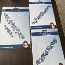 3 NEW Sets Tattered Lace Metal Cutting Dies S. Weightman ELEGANT FLEXI FRAMES