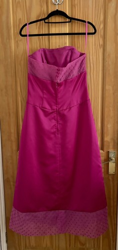 RAYLIA DESIGNS ~ Pink Strapless Dress ~ Prom Bridesmaid Wedding - 第 3/6 張圖片
