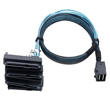 SAS SFF-8643 to 4X29Pin SFF-8482 Hard Disk Server Cable 3.33TF/1M U5B63433