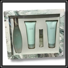 M&S Autograph AQUA 100ml Perfume Gift Set Body Lotion Marks Spencer Discontinued